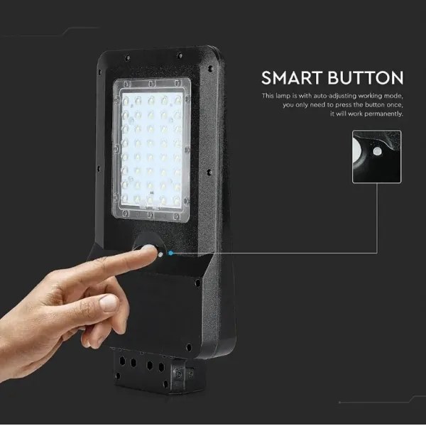 LED solárne pouličné svietidlo so senzorom LED/15W/7,4V 4000K IP65 10800 mAh