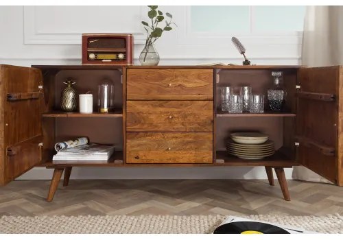Komoda 39742 145cm Drevo Palisander Retro  - Komfort-nábytok
