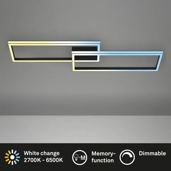 Briloner 3761015 - Stmievateľné LED stropné svietidlo LED/45W/230V 2700-6500K+DO čierne