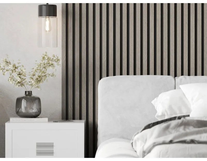 Mexen Lam-B, akustické stenové lamely 275 × 30 cm, HDF doska 4 mm, technická dyha, dub popolavý, S100-275307-3015-005