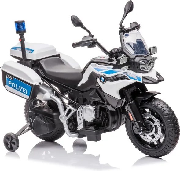 LEAN CARS Policajná batéria na motocykel JT5002B White