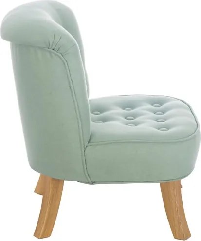 Dětské lněné křeslo mátové 17 cm Drevo