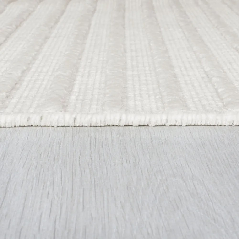 Biely umývateľný koberec zo ženilky 80x160 cm Elton – Flair Rugs