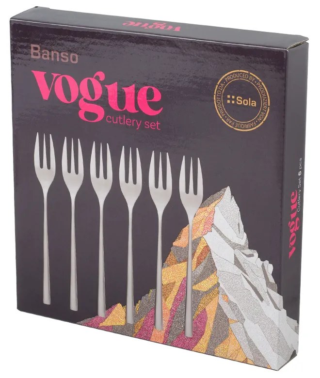 Vidlička na múčnik set 6 ks – Vogue CR Banso - 120645