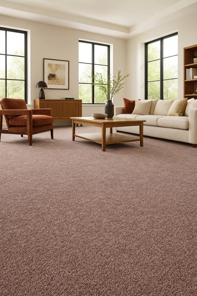 Associated Weavers, Koberec metráž Spinta 44, na mieru, šíře 4m, béžová, filc, obývacia izba