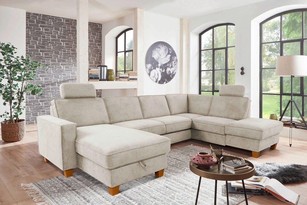 XXXLutz SEDACIA SÚPRAVA, textil, krémová Sit & More - Sedačky - 000144005827