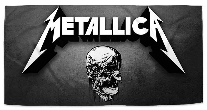 Sablio Uterák METALLICA Lebka Sivá - 70x140 cm