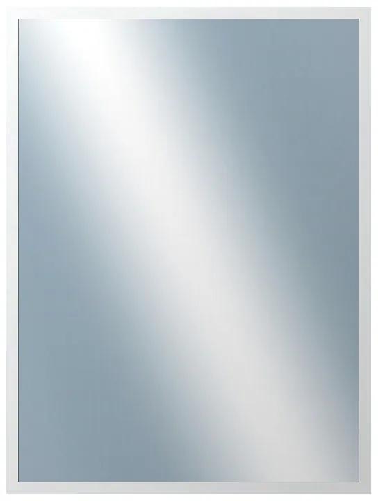 DANTIK - Zrkadlo v rámu, rozmer s rámom 60x80 cm z lišty PERLA biela lesklá vysoká (2746)