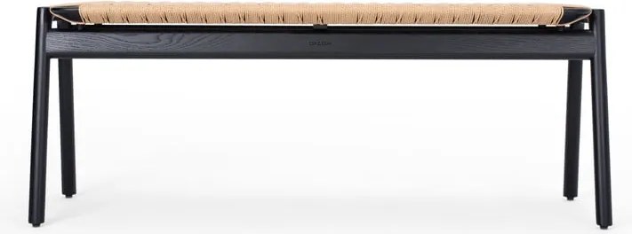 Čierna/v prírodnej farbe lavica Klupa – Gazzda