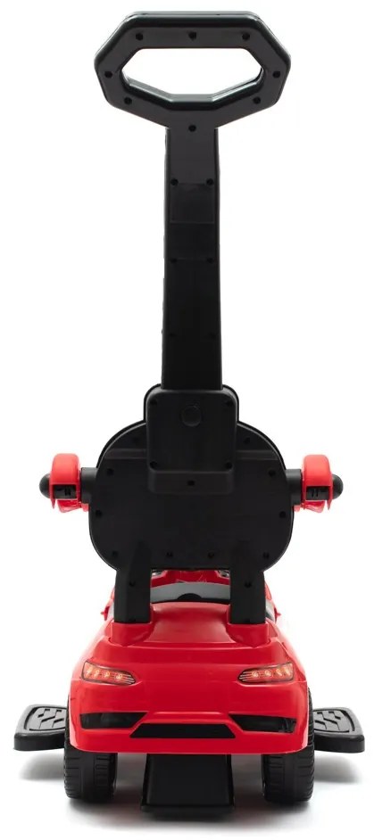 Detské odrážadlo so zvukom a vodiacou tyčou Baby Mix POŽIARNICI červené