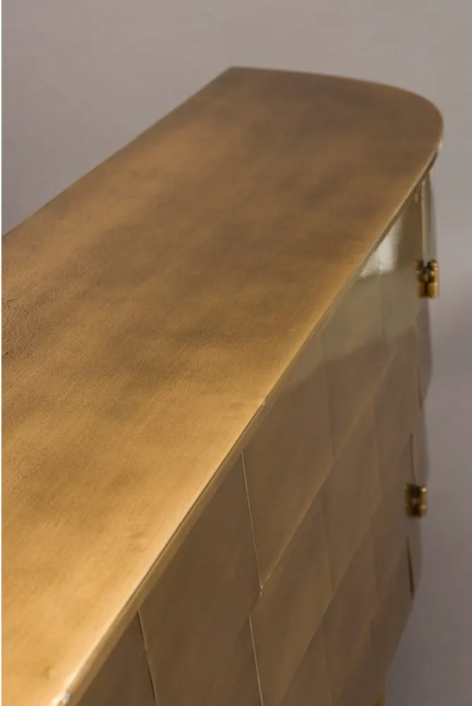Kovová komoda v zlatej farbe 117x70x26 cm Hanna – Dutchbone