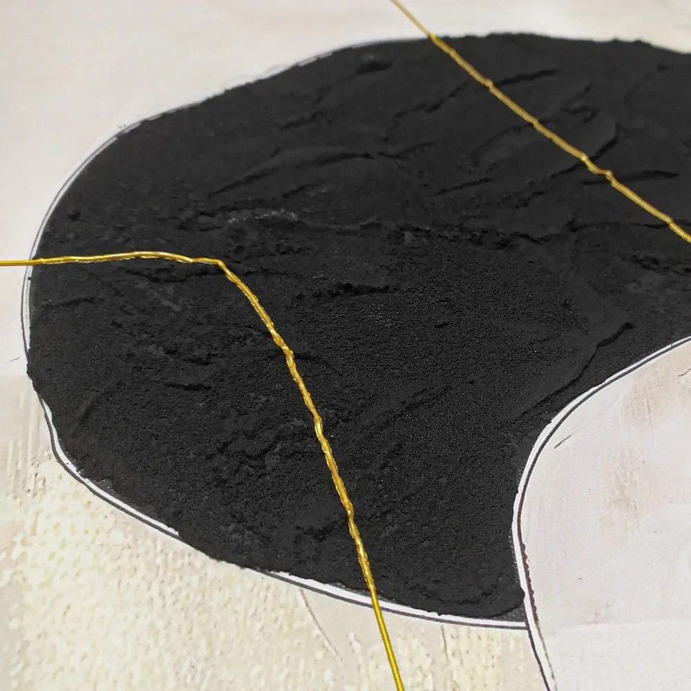 Obrazy s ručne maľovanými prvkami v súprave 2 ks 50x70 cm Crystal – Styler