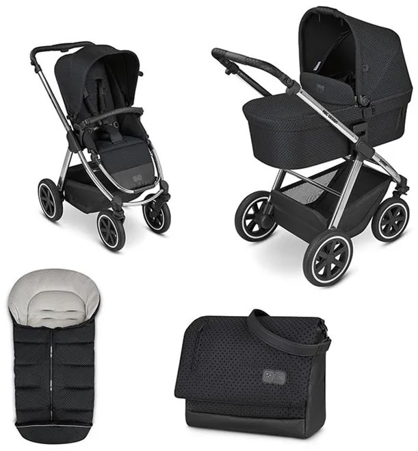 ABC DESIGN Samba Set Diamond 3ks 2023 Black Dots kombinovaný 2in1 kočík