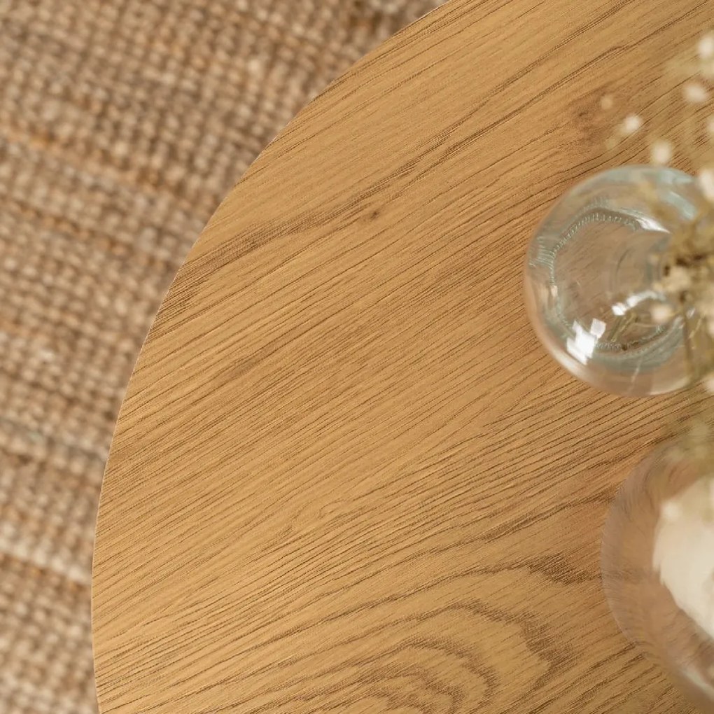 PROXIMA.store - Dizajnový konferenčný stolík CONNY FARBA: dub, FARBA NÔH: čierna