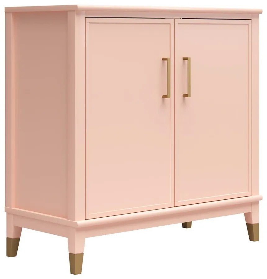 Ružová skrinka 86x85x41 cm Westerleigh – CosmoLiving by Cosmopolitan