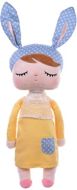 Spiaca bábika Angela žltá s menom Emuška 70cm