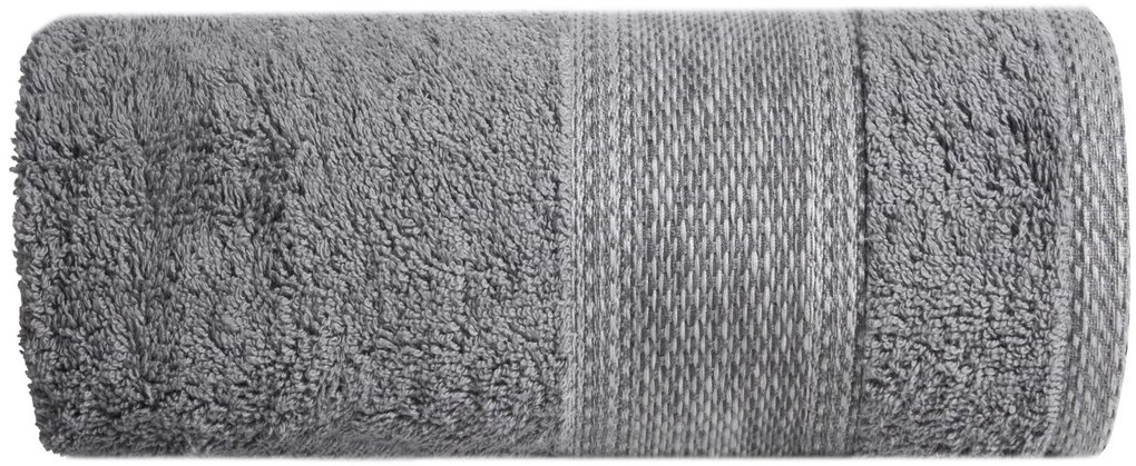 BAVLNENÝ UTERÁK KALI SADA 1KS 50X90 CM, 1KS 70X140 CM TMAVOSIVÁ