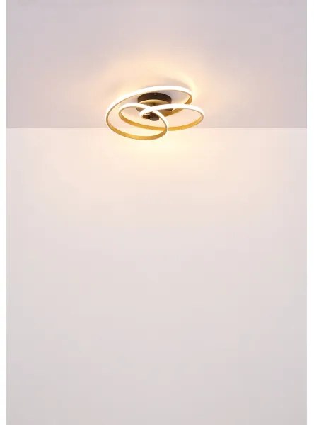 Globo 67183-40G - LED Prisadený luster GLYXAR LED/40W/230V zlatá/čierna