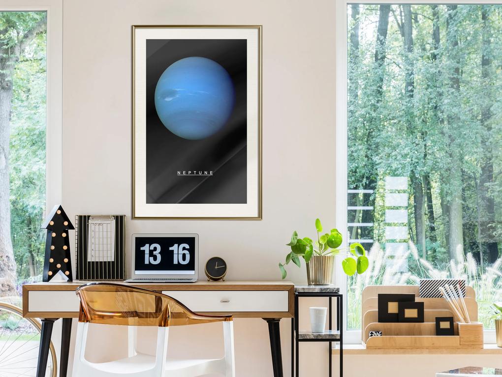 Artgeist Plagát - Neptune [Poster] Veľkosť: 20x30, Verzia: Zlatý rám s passe-partout