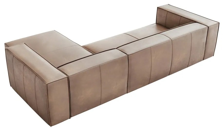 Svetlohnedá kožená rohová pohovka (pravý roh) Madame - Windsor &amp; Co Sofas