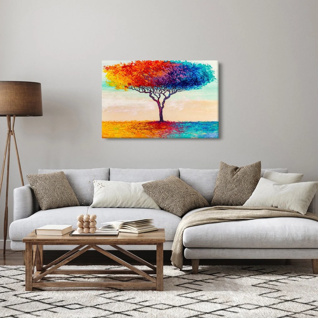 Obraz maľovaného stromu (90x60 cm)