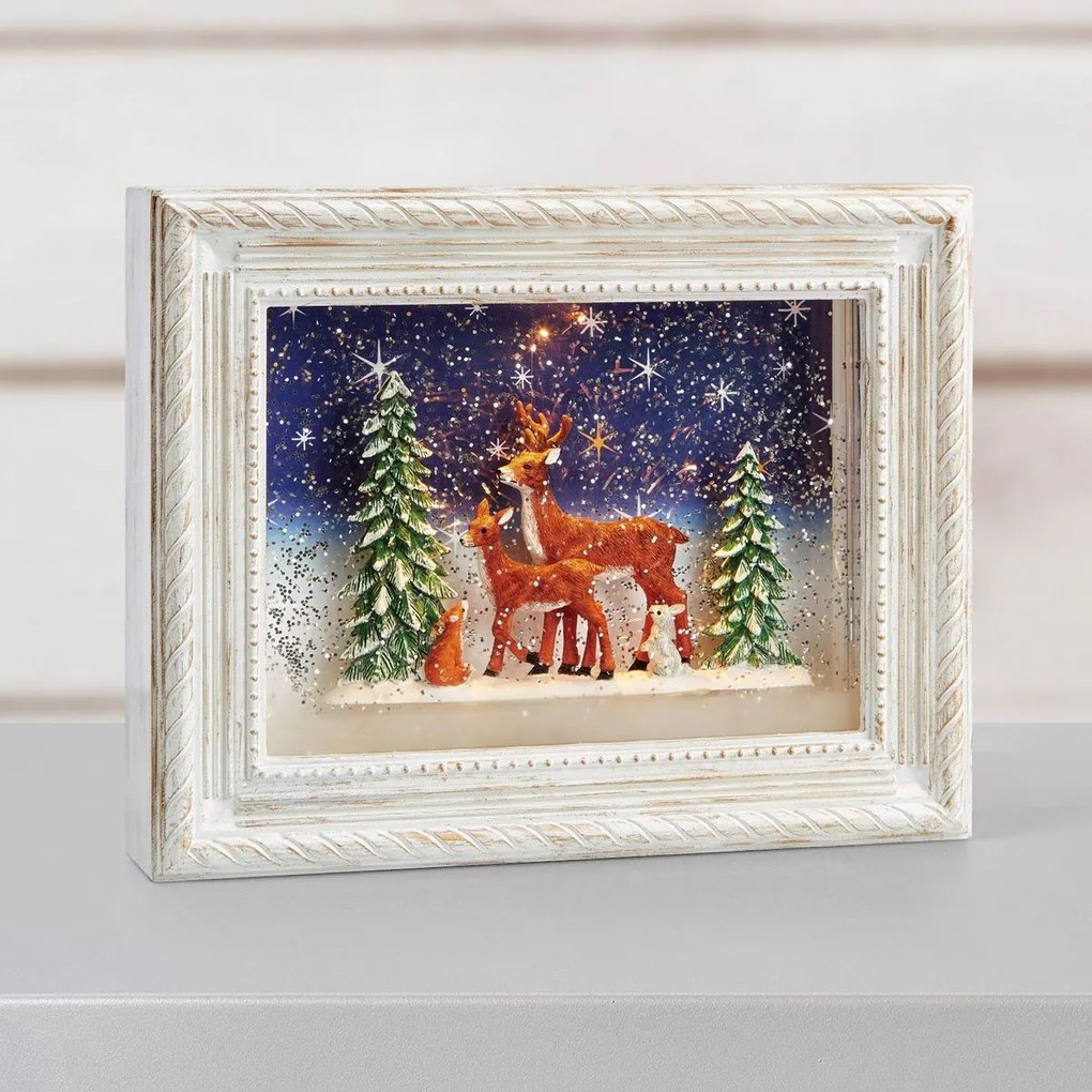 LED svetelná dekorácia obrázok, 24,5 × 19,5 cm