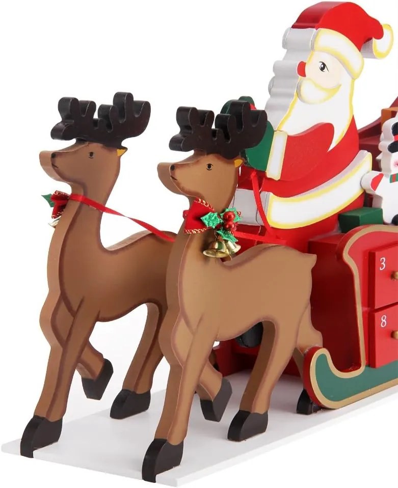 Adventný kalendár  NIKOLAS, 52x31x13cm, viacfarebná Spielwerk