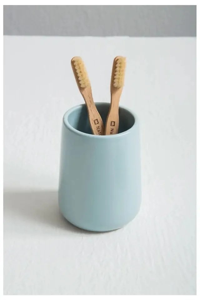 Svetlomodrá kamenná súprava doplnkov do kúpeľne Moon – Premier Housewares