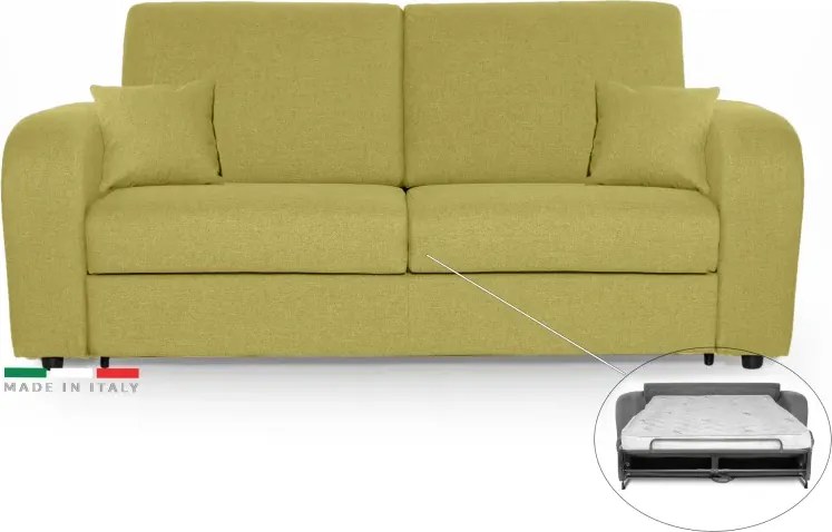 Pohovka na každodenné spanie LIVORNO s rozkladom, žltá (penelope 07), 140