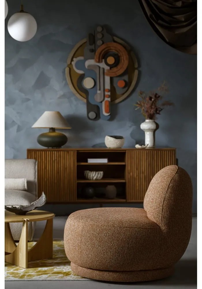 Oranžové kreslo Ovo – Miuform