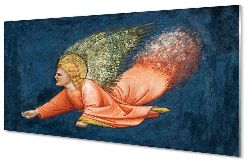 Sklenený obklad do kuchyne Art okrídlený anjel 120x60 cm