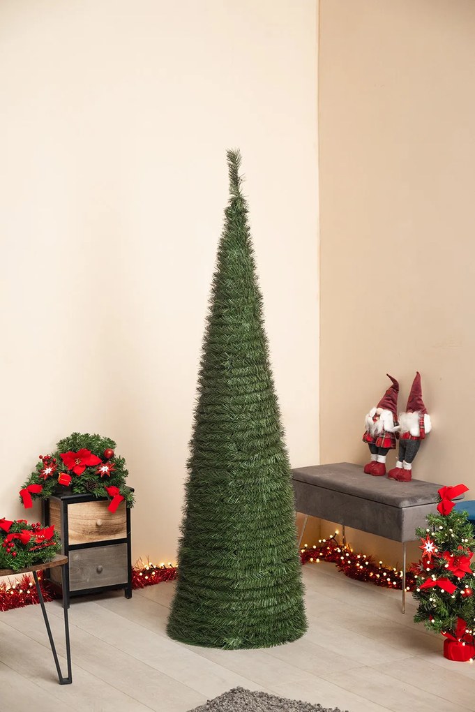 Foxigy Vianočný stromček kužeľ 160cm green