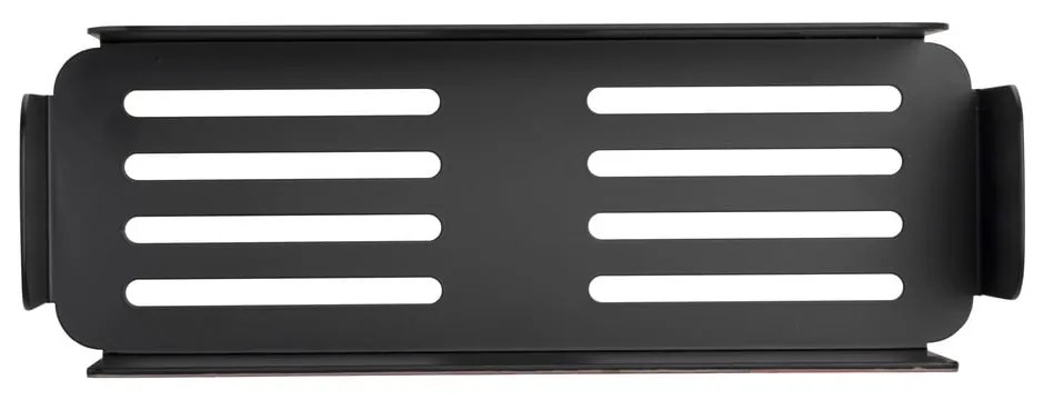 Matne čierna samodržiaca kovová kúpeľňová polička Bivio – Wenko