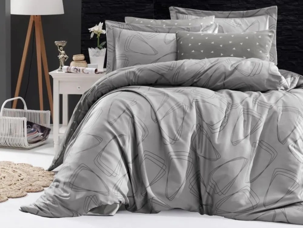 Brotex Obliečky Satén Rovena grey 70x90 cm