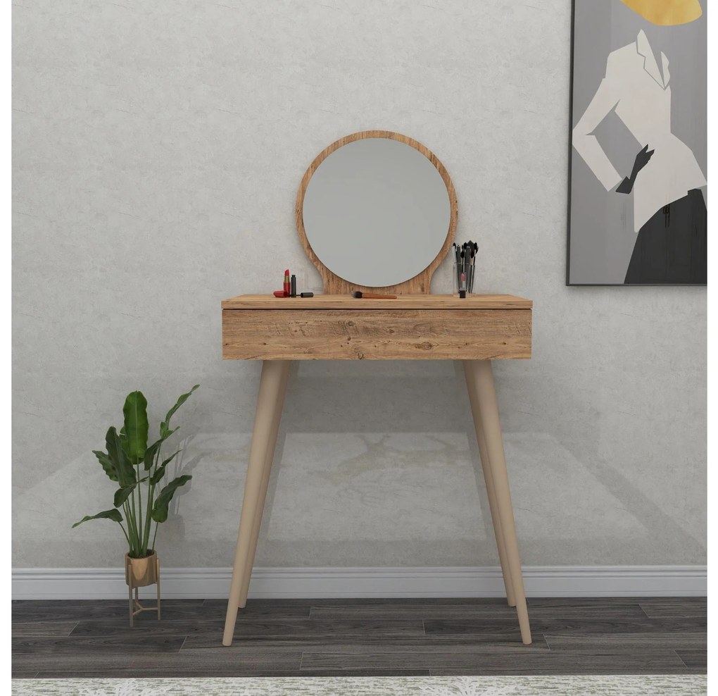 Toaletný stolík Doneda (borovica atlantická) . Akcia -10%. Vlastná spoľahlivá doprava až k Vám domov. 1094109