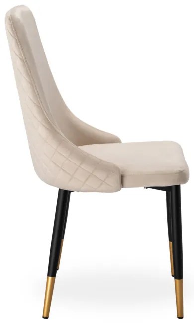 Jedálenská stolička VERMONT zamatová, béžová