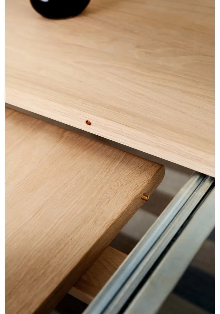 Rozkladací jedálenský stôl z dubového dreva v prírodnej farbe 106x184 cm Miro – Hammel Furniture