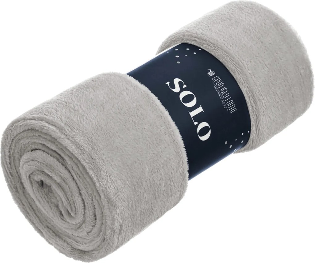 Deka SOLO sivá Rozmer: 75x150 cm