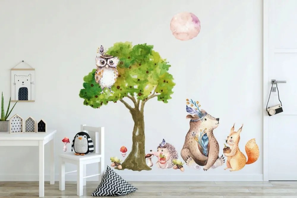 Úžasná detská farebná nálepka na stenu do detskej izby 60 x 120