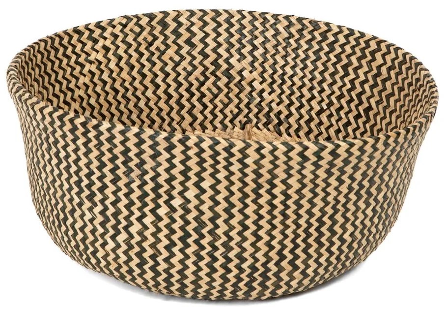 Úložný košík z morskej trávy Compactor Zic Zac, ⌀ 45 cm