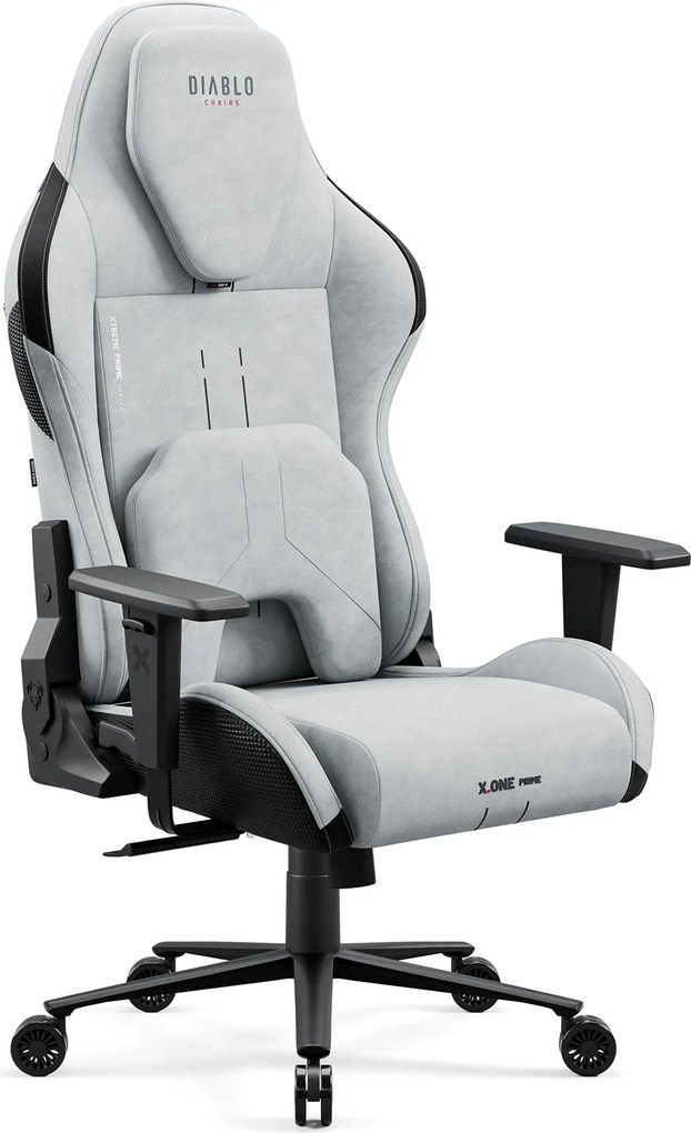 Sivé herné kreslo Diablo X.One Prime, Normal Size, Nightwolf Moon