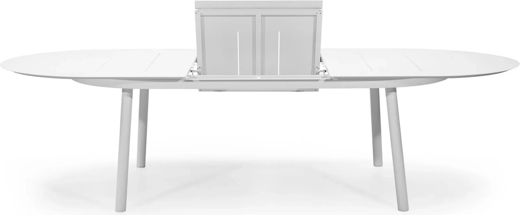 Rozkladací záhradný stôl Marinelli 230\/300 cm biely