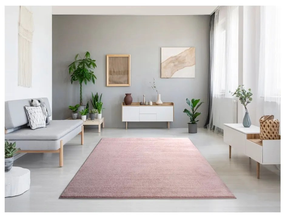 Ružový koberec Universal Montana, 60 × 120 cm