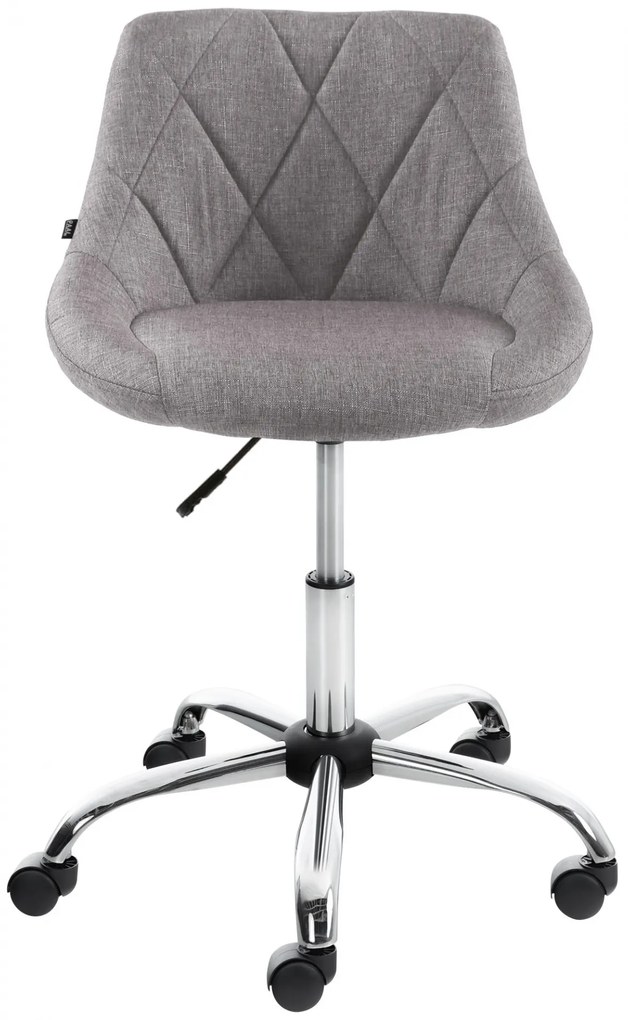 Design-Shop Pracovná stolička Lazio - látka - Sivá