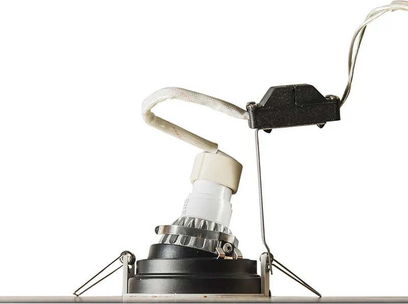 Inteligentné zapustené bodové svietidlo biele s oceľou vrátane Wifi GU10 - Rondoo