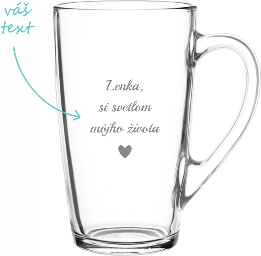 Pieskovaný hrnček Svetlo môjho života