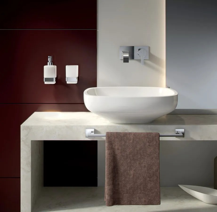 Gedy Gedy, ELBA pohár, mliečne sklo, chróm, A01013