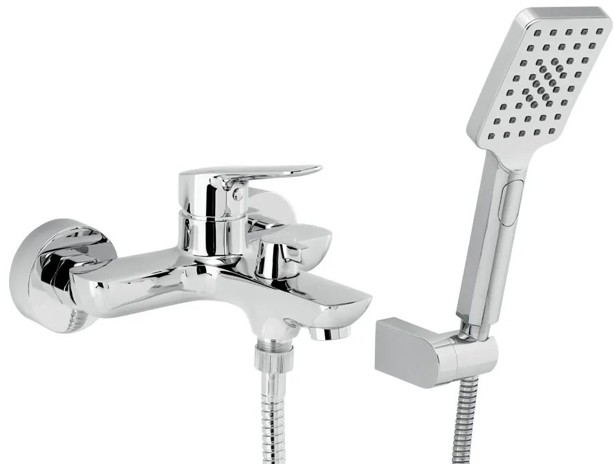 Novaservis Metalia 54, vaňová batéria s ručnou sprchovou súpravou 150 mm, chrómová, 54021-0