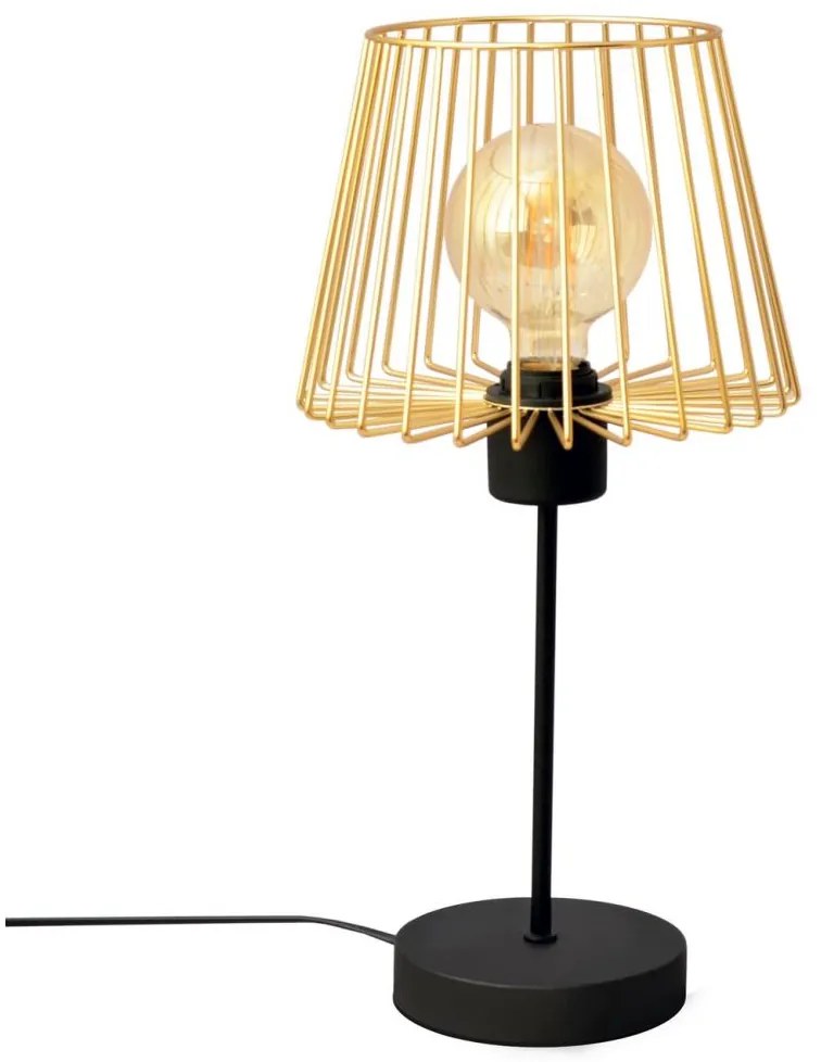 Helam Stolná lampa TORRI 1xE27/15W/230V zlatá/čierna HE1570