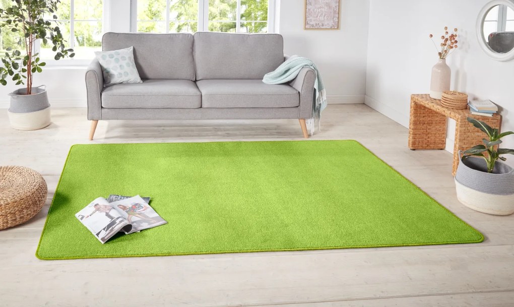 Hanse Home, Kusový koberec Nasty 101149 Grün, 80x300, zelená, chodba / predsieň